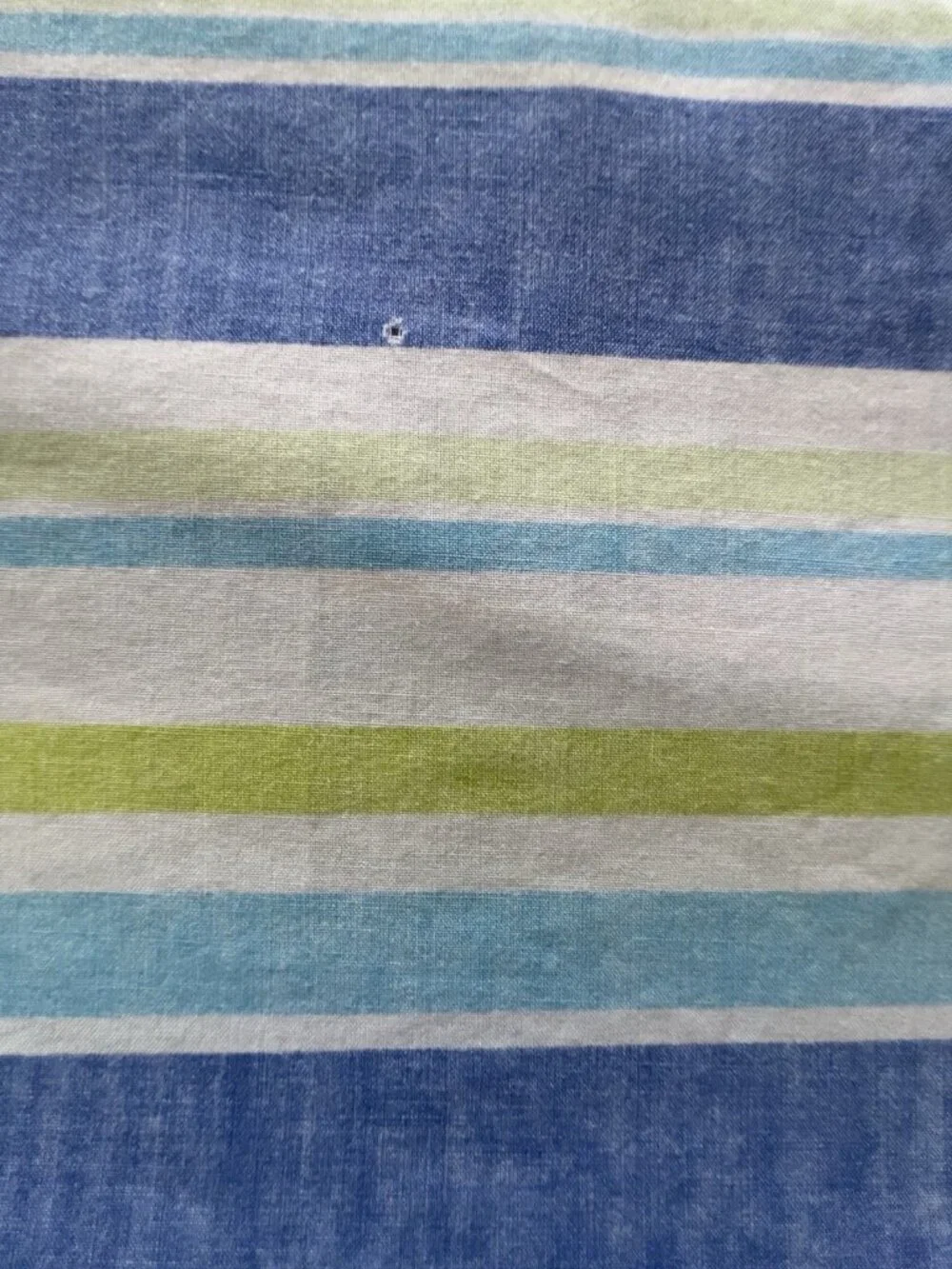 Retro King Size Sheet 3-pc Set Stripe Circle 1970s Cotton Poly Geometric Bedding